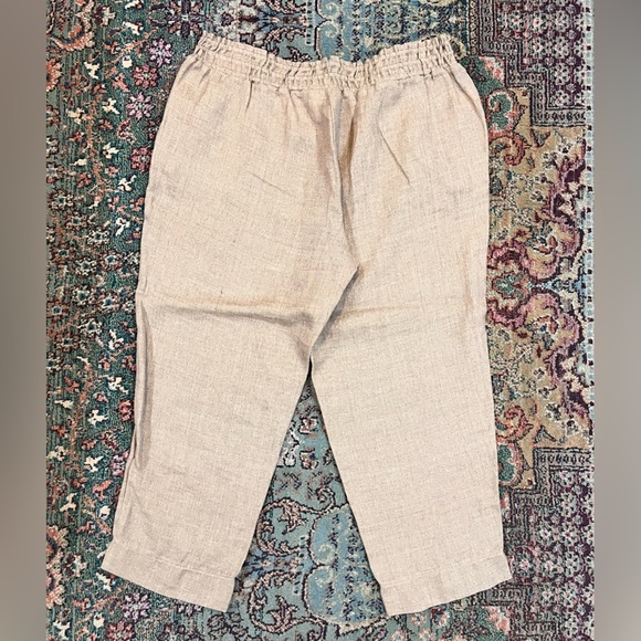 NWT Nurture Terra Firma Tan Linen Pants - Picture 3 of 6